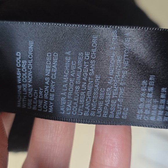 urban outfitters kendall black linen bodycon mini dress M medium - Picture 10 of 11